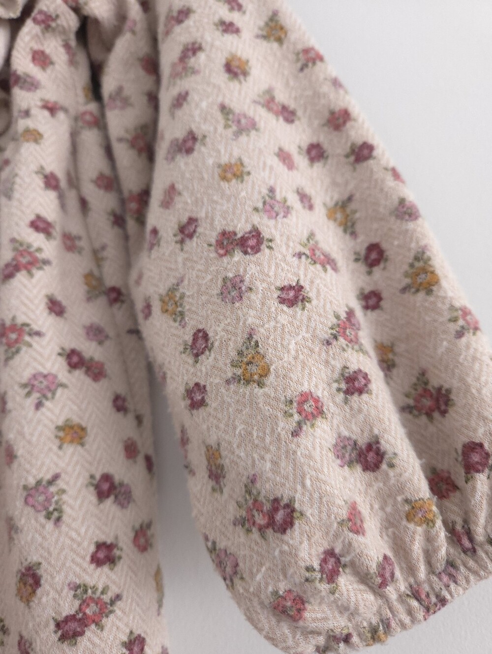 Zara Girls Floral Print Herringbone Dress size 3-4 Years - Picture 11 of 16